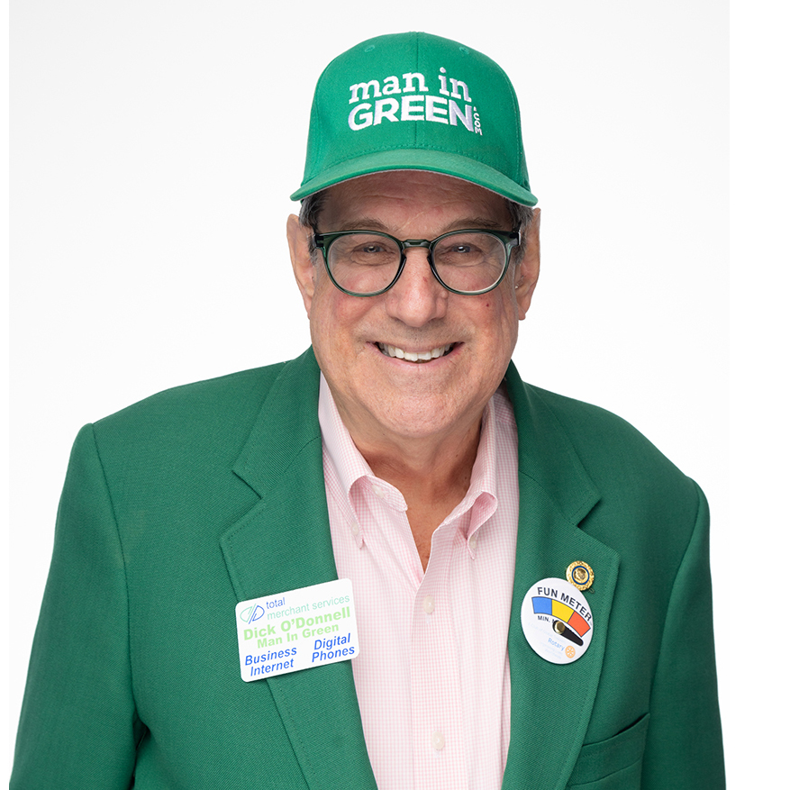 Image of the Man in Green himself, Dick O'Donnell